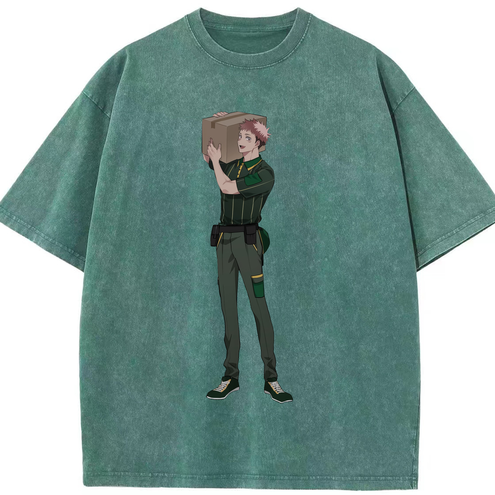 （画像用） 呪術廻戦 Jujutsu Kaisen 綿100% ヴィンテージ風 半袖Tシャツ（フロントプリント）